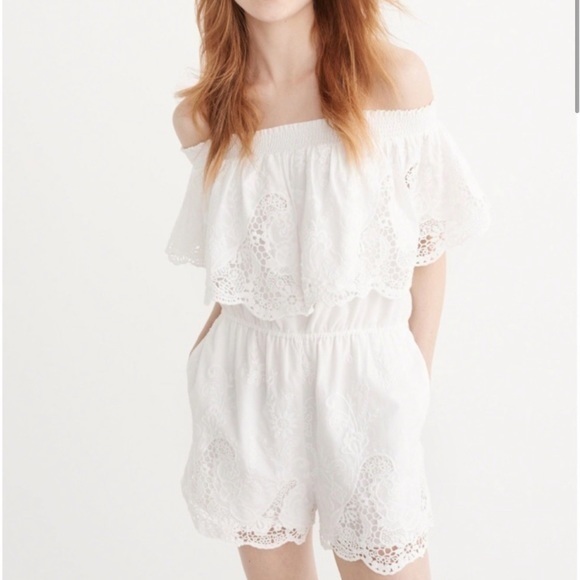 Abercrombie & Fitch Dresses & Skirts - Abercrombie & Fitch Eyelet Romper medium